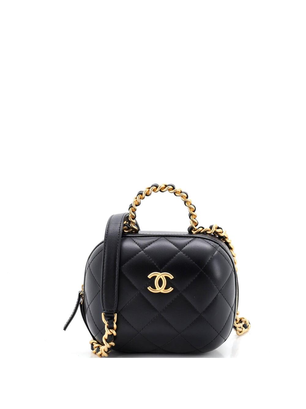 Chanel Cc Bubble Top Handle Vanity Case #256586C49B